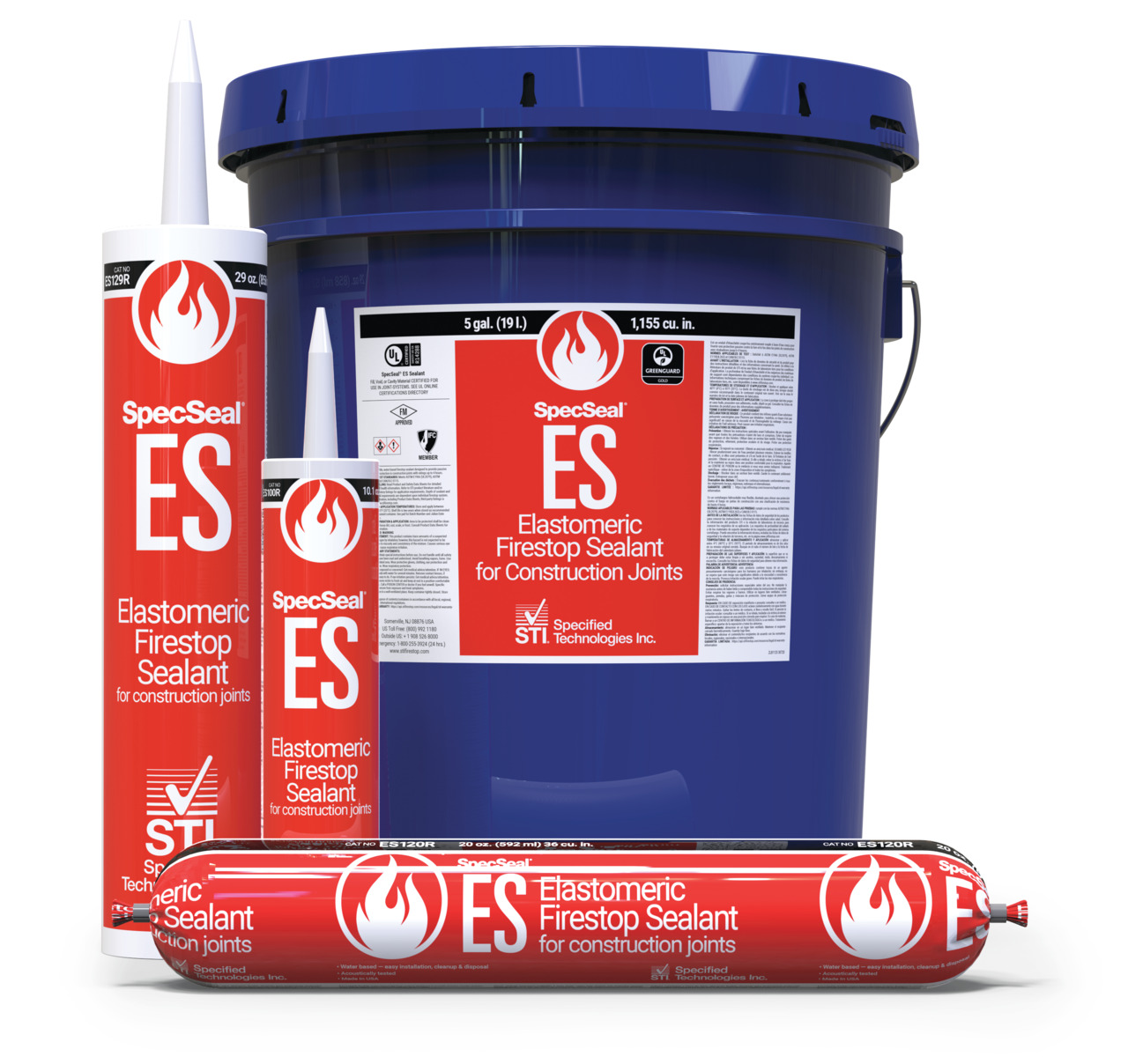 Specseal 20oz Red ES Elastomeric Firestop Sealant